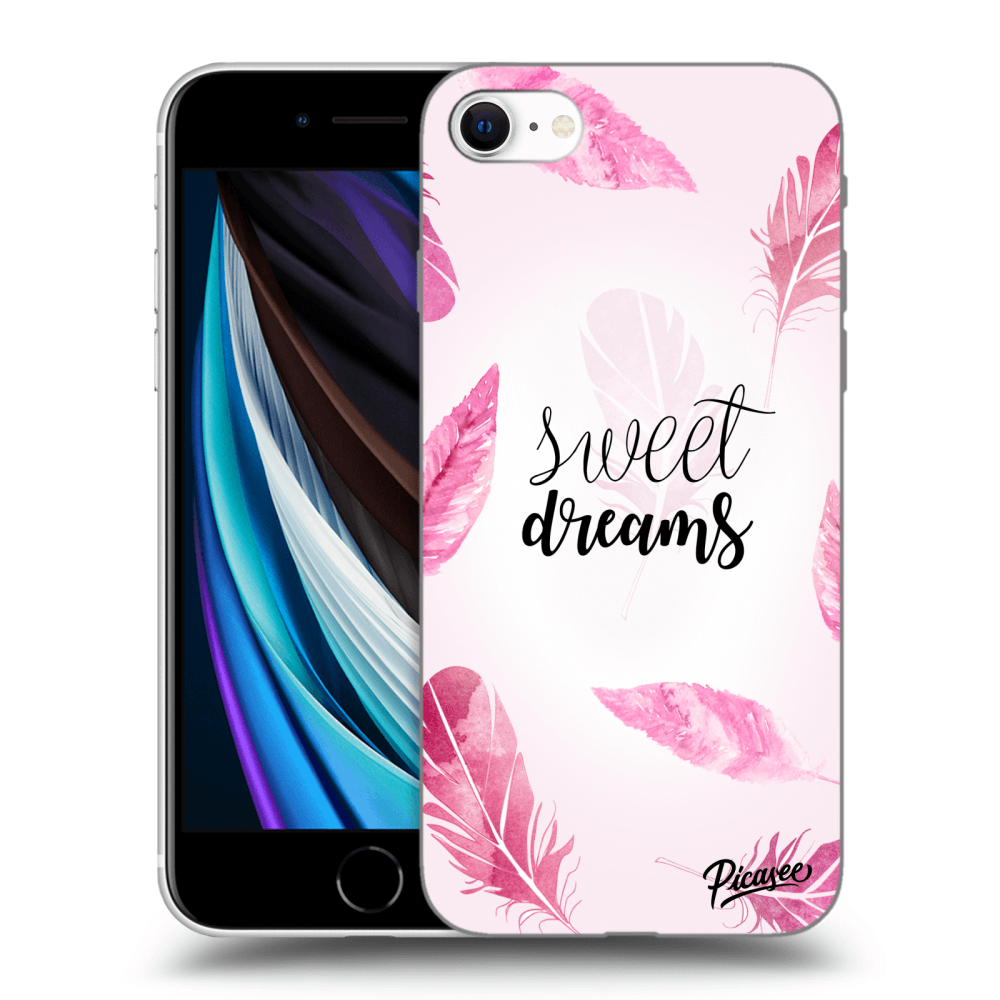 Picasee silikonowe przeźroczyste etui na Apple iPhone SE 2020 - Sweet dreams