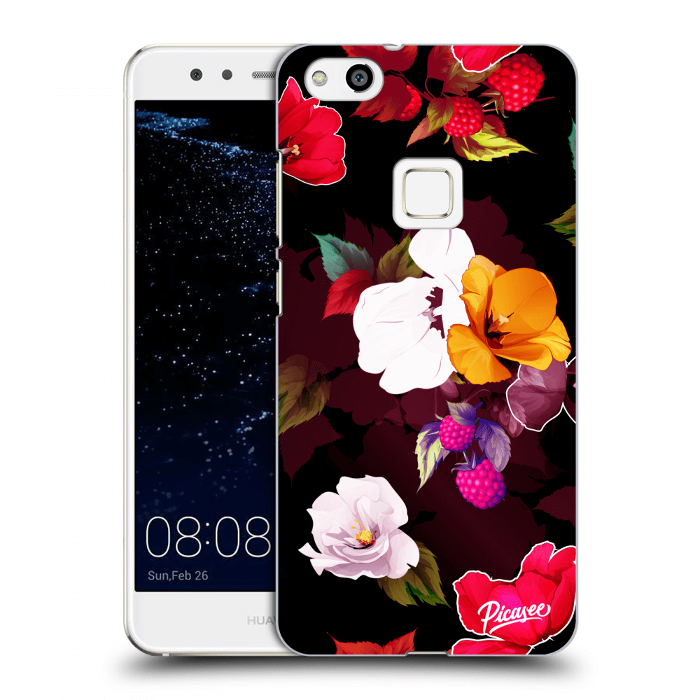Picasee silikonowe przeźroczyste etui na Huawei P10 Lite - Flowers and Berries
