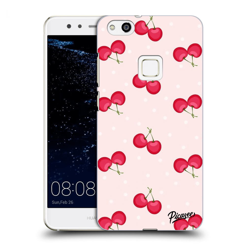 Picasee silikonowe przeźroczyste etui na Huawei P10 Lite - Cherries