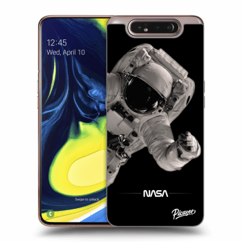 Picasee silikonowe przeźroczyste etui na Samsung Galaxy A80 A805F - Astronaut Big
