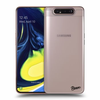 Picasee silikonowe przeźroczyste etui na Samsung Galaxy A80 A805F - Clear