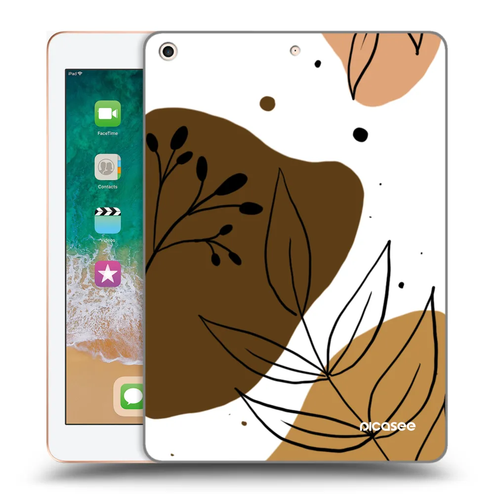 Picasee silikonowe przeźroczyste etui na Apple iPad 9.7" 2018 (6. gen) - Boho style