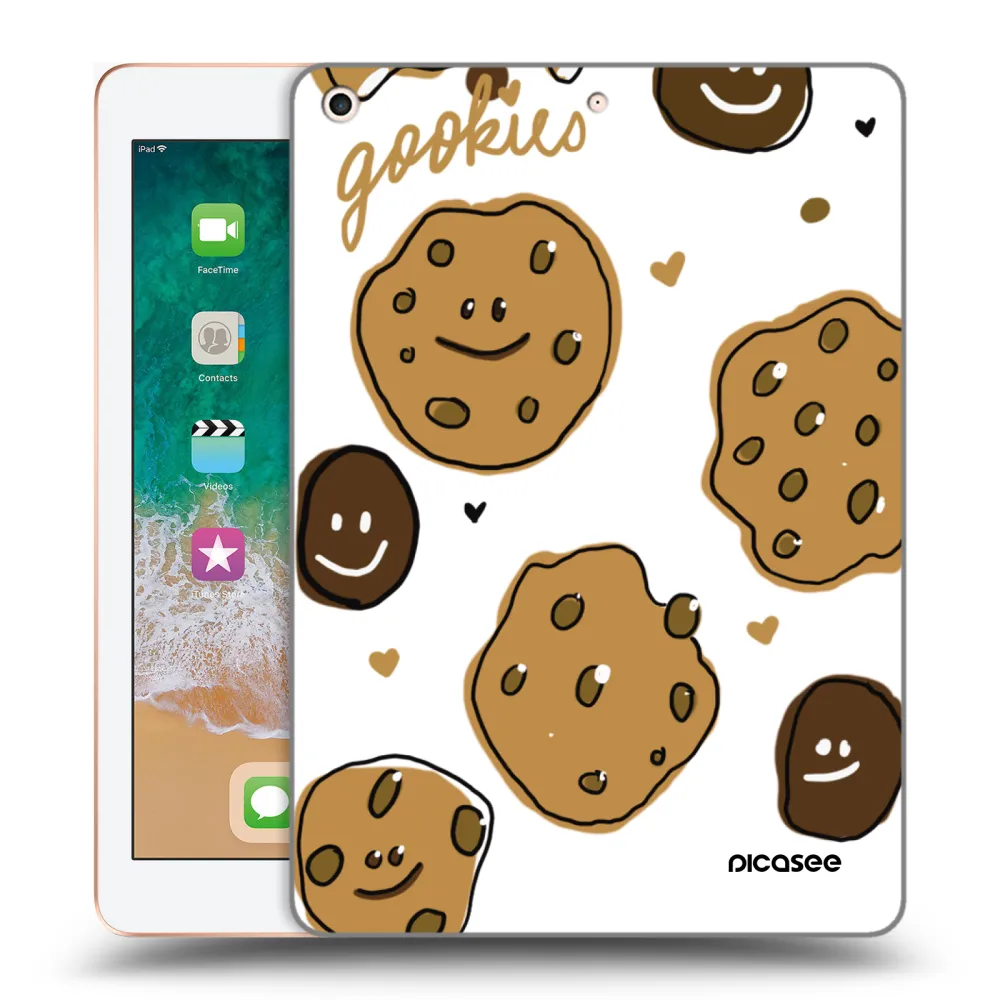Picasee silikonowe przeźroczyste etui na Apple iPad 9.7" 2018 (6. gen) - Gookies