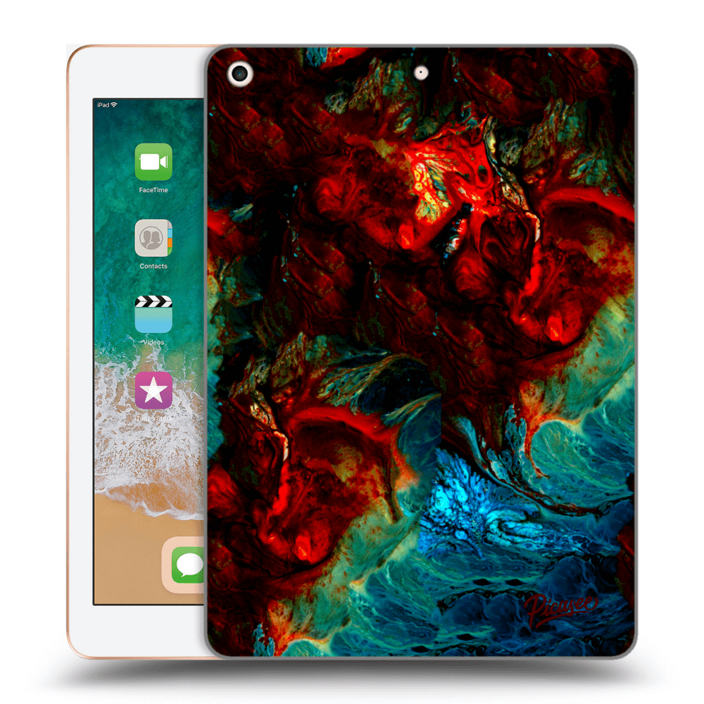 Picasee silikonowe przeźroczyste etui na Apple iPad 9.7" 2018 (6. gen) - Universe
