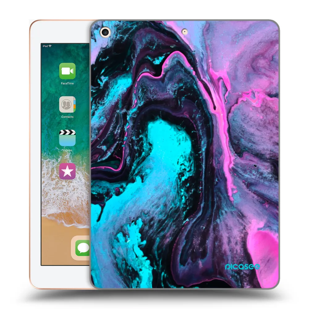 Picasee silikonowe przeźroczyste etui na Apple iPad 9.7" 2018 (6. gen) - Lean 2