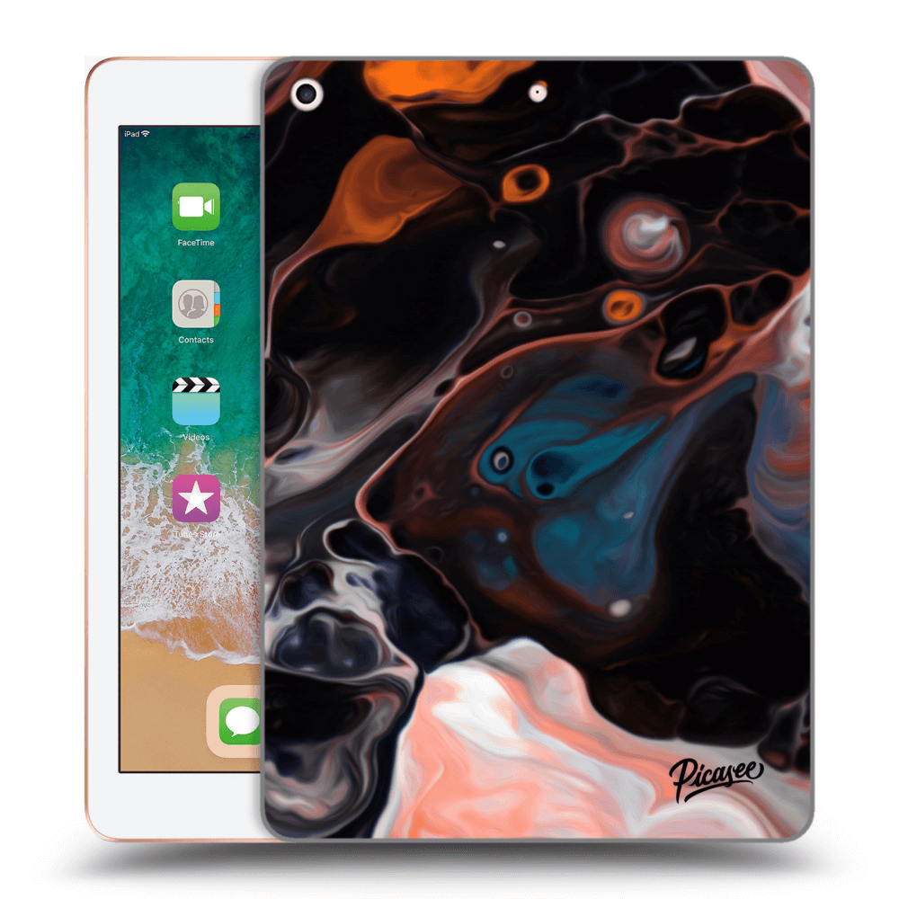 Picasee silikonowe przeźroczyste etui na Apple iPad 9.7" 2018 (6. gen) - Cream