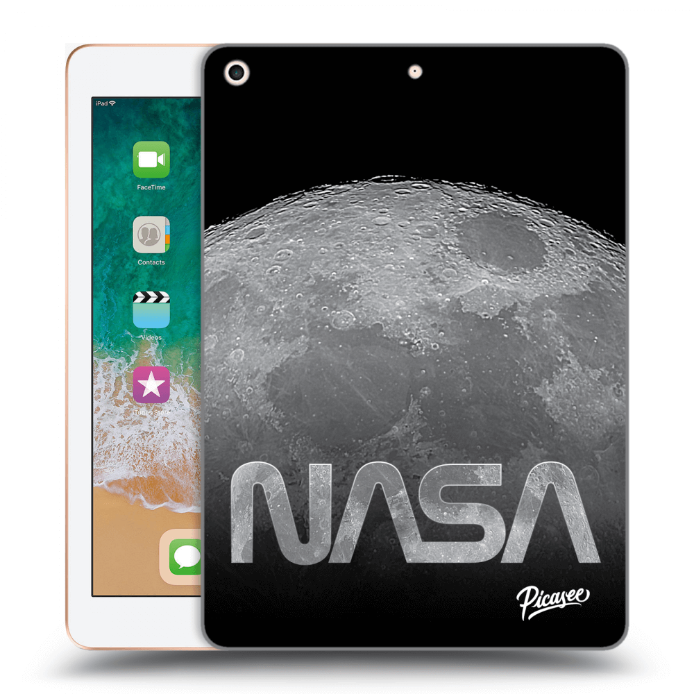 Picasee silikonowe przeźroczyste etui na Apple iPad 9.7" 2018 (6. gen) - Moon Cut