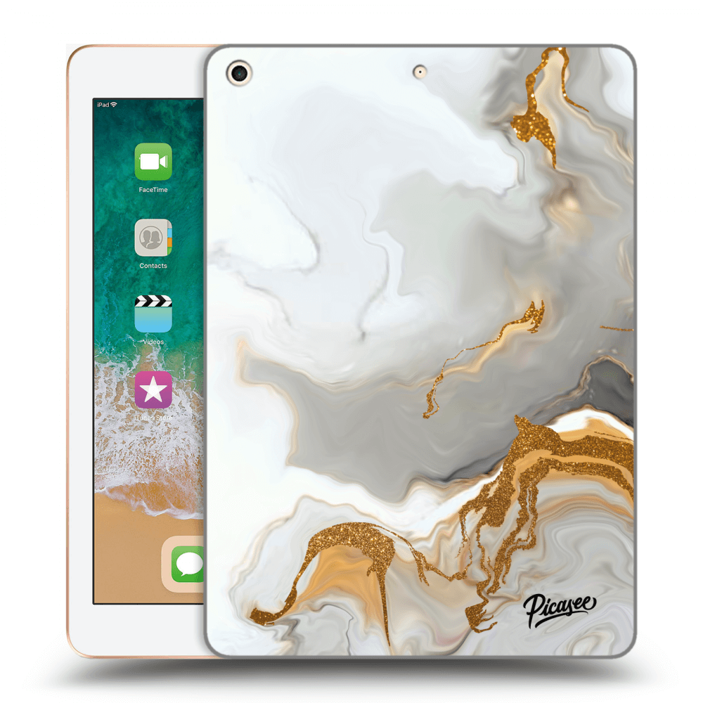Picasee silikonowe czarne etui na Apple iPad 9.7" 2018 (6. gen) - Her