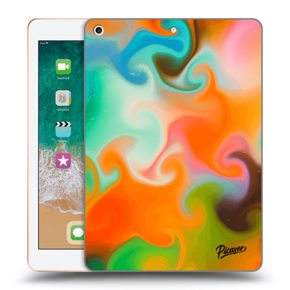 Picasee silikonowe przeźroczyste etui na Apple iPad 9.7" 2018 (6. gen) - Juice