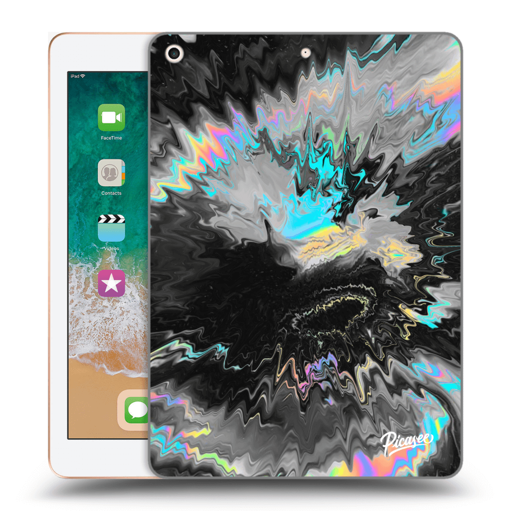 Picasee silikonowe czarne etui na Apple iPad 9.7" 2018 (6. gen) - Magnetic