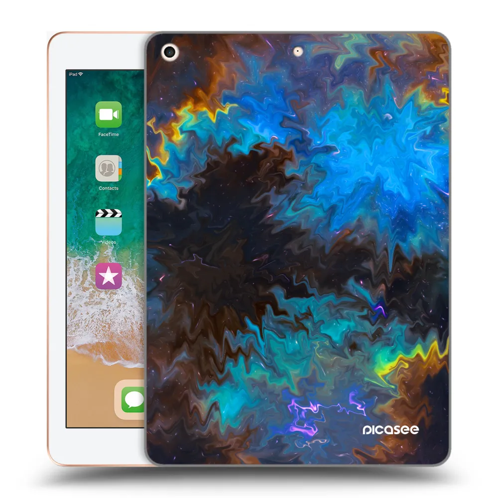 Picasee silikonowe przeźroczyste etui na Apple iPad 9.7" 2018 (6. gen) - Space