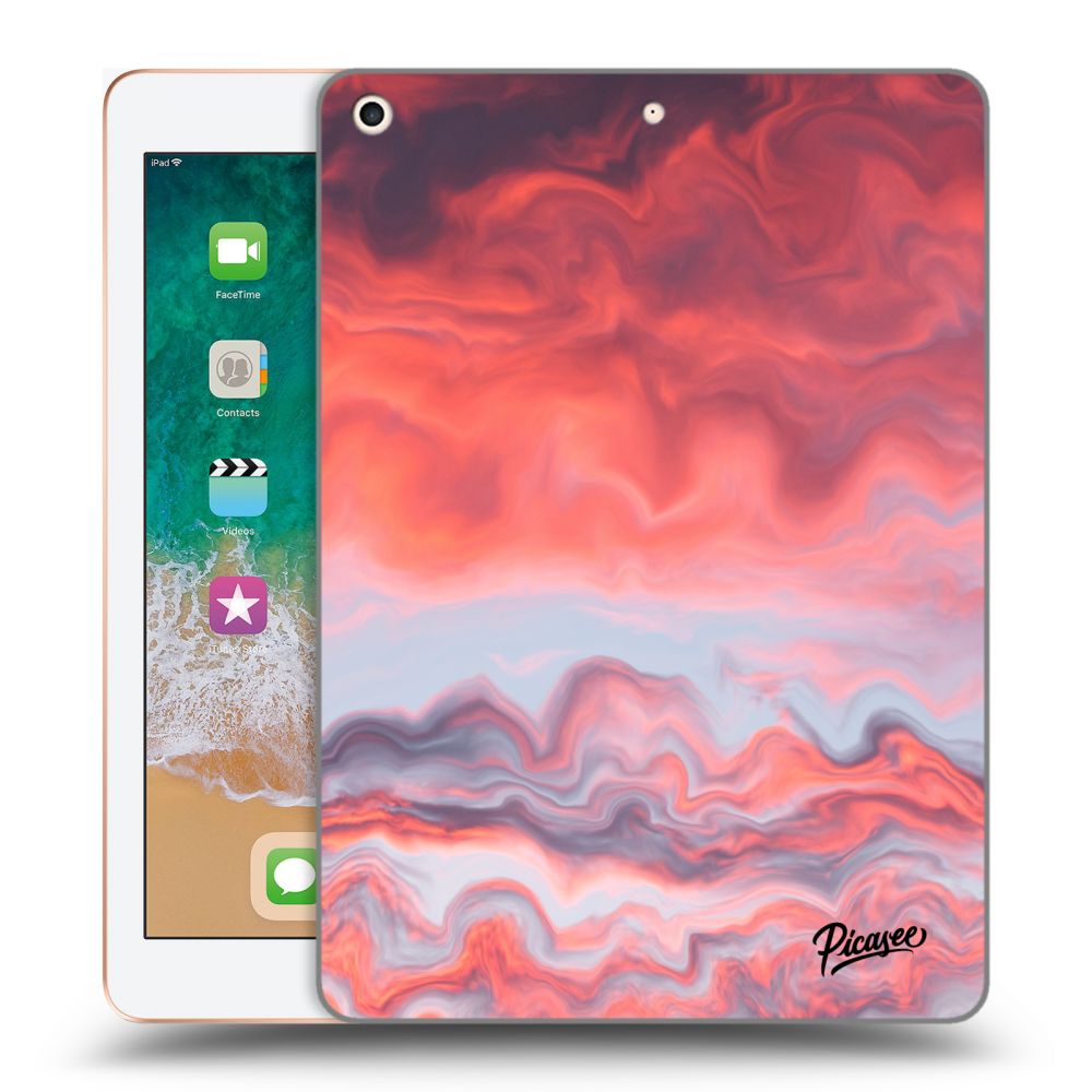 Picasee silikonowe przeźroczyste etui na Apple iPad 9.7" 2018 (6. gen) - Sunset