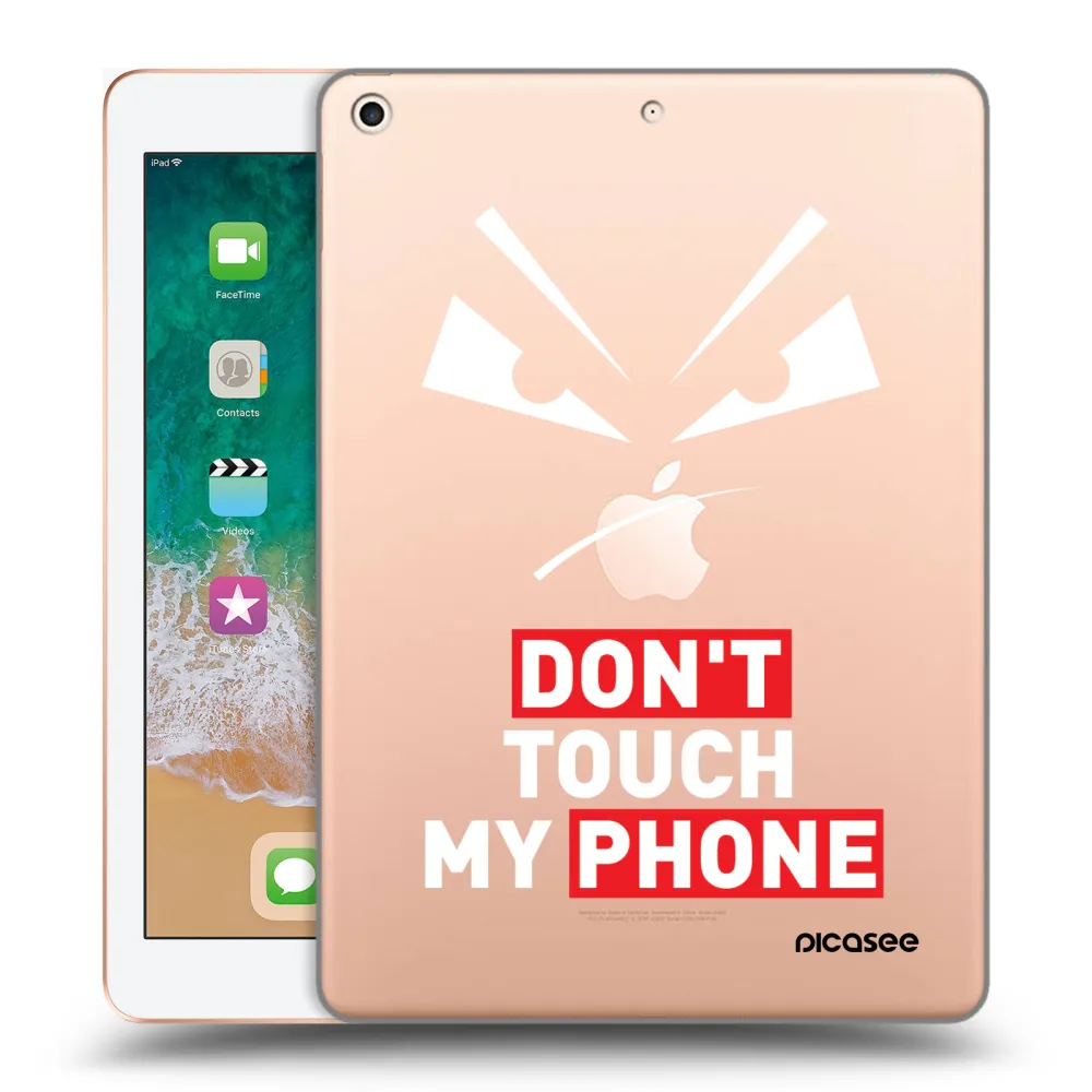 Picasee silikonowe przeźroczyste etui na Apple iPad 9.7" 2018 (6. gen) - Evil Eye - Transparent