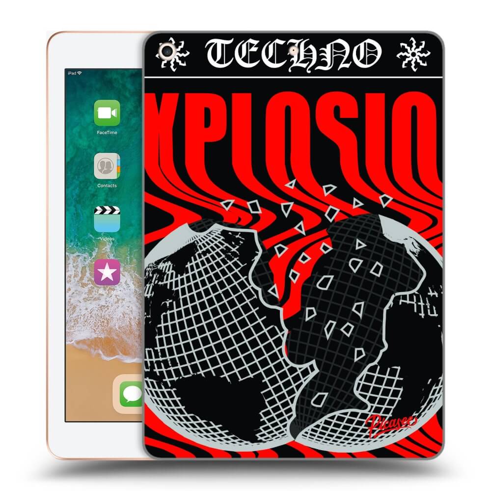 Picasee silikonowe czarne etui na Apple iPad 9.7" 2018 (6. gen) - EXPLOSION