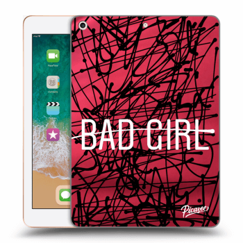 Picasee silikonowe czarne etui na Apple iPad 9.7" 2018 (6. gen) - Bad girl