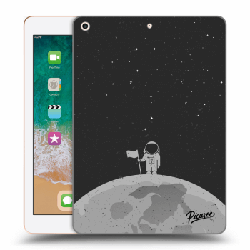 Picasee silikonowe przeźroczyste etui na Apple iPad 9.7" 2018 (6. gen) - Astronaut