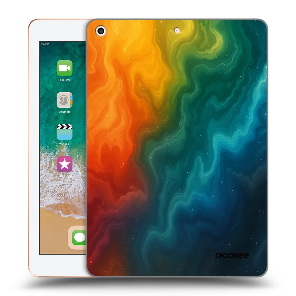 Picasee silikonowe przeźroczyste etui na Apple iPad 9.7" 2018 (6. gen) - Solar