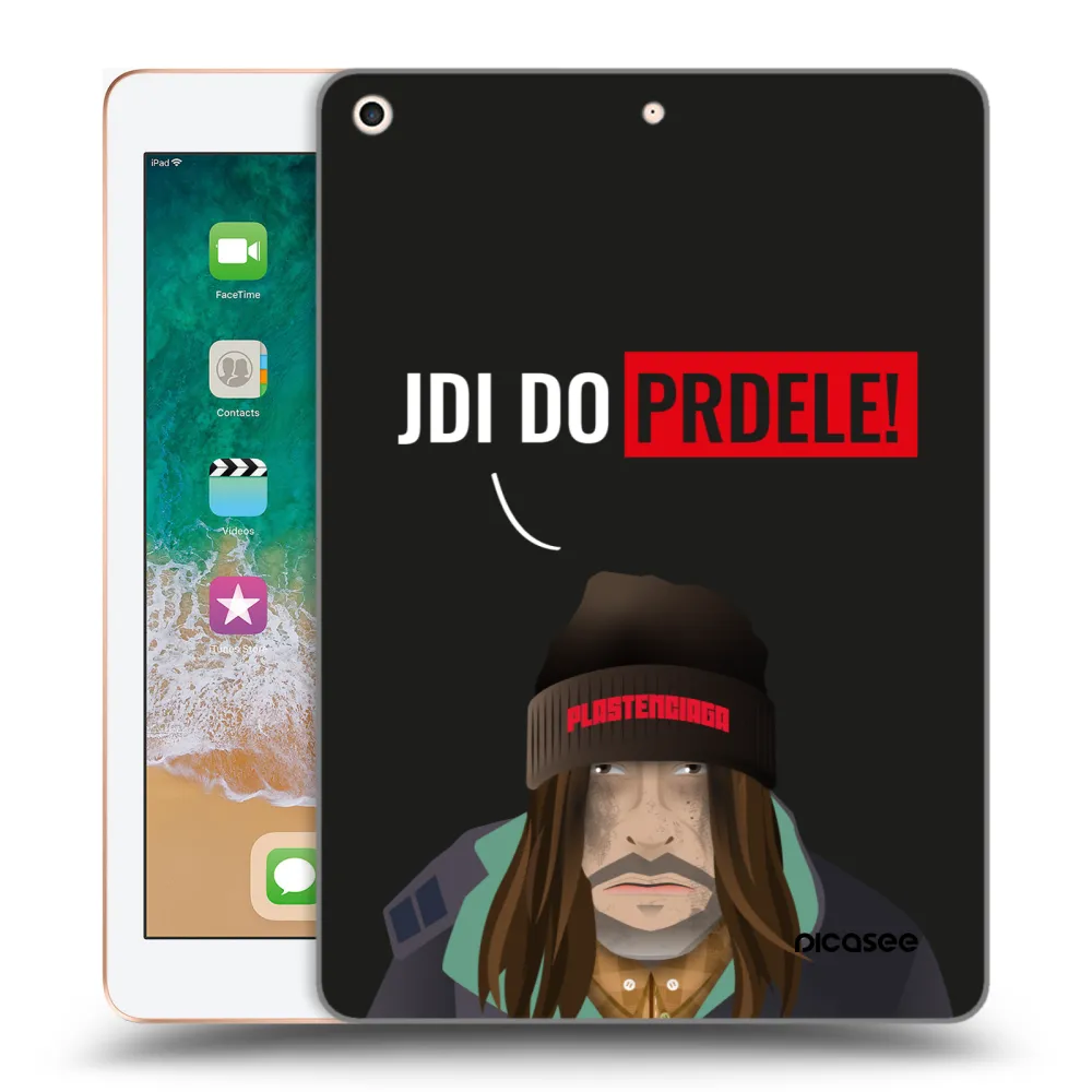 Picasee silikonowe przeźroczyste etui na Apple iPad 9.7" 2018 (6. gen) - Bezďák