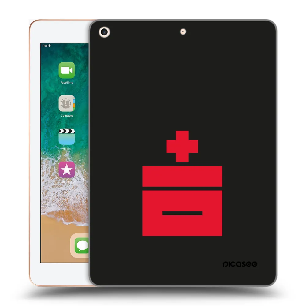 Picasee silikonowe przeźroczyste etui na Apple iPad 9.7" 2018 (6. gen) - Le Plastenciaga