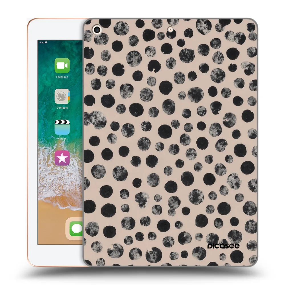 Picasee silikonowe przeźroczyste etui na Apple iPad 9.7" 2018 (6. gen) - Dots