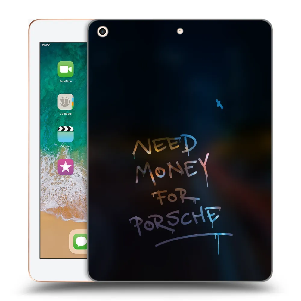 Picasee silikonowe przeźroczyste etui na Apple iPad 9.7" 2018 (6. gen) - Neon Nights