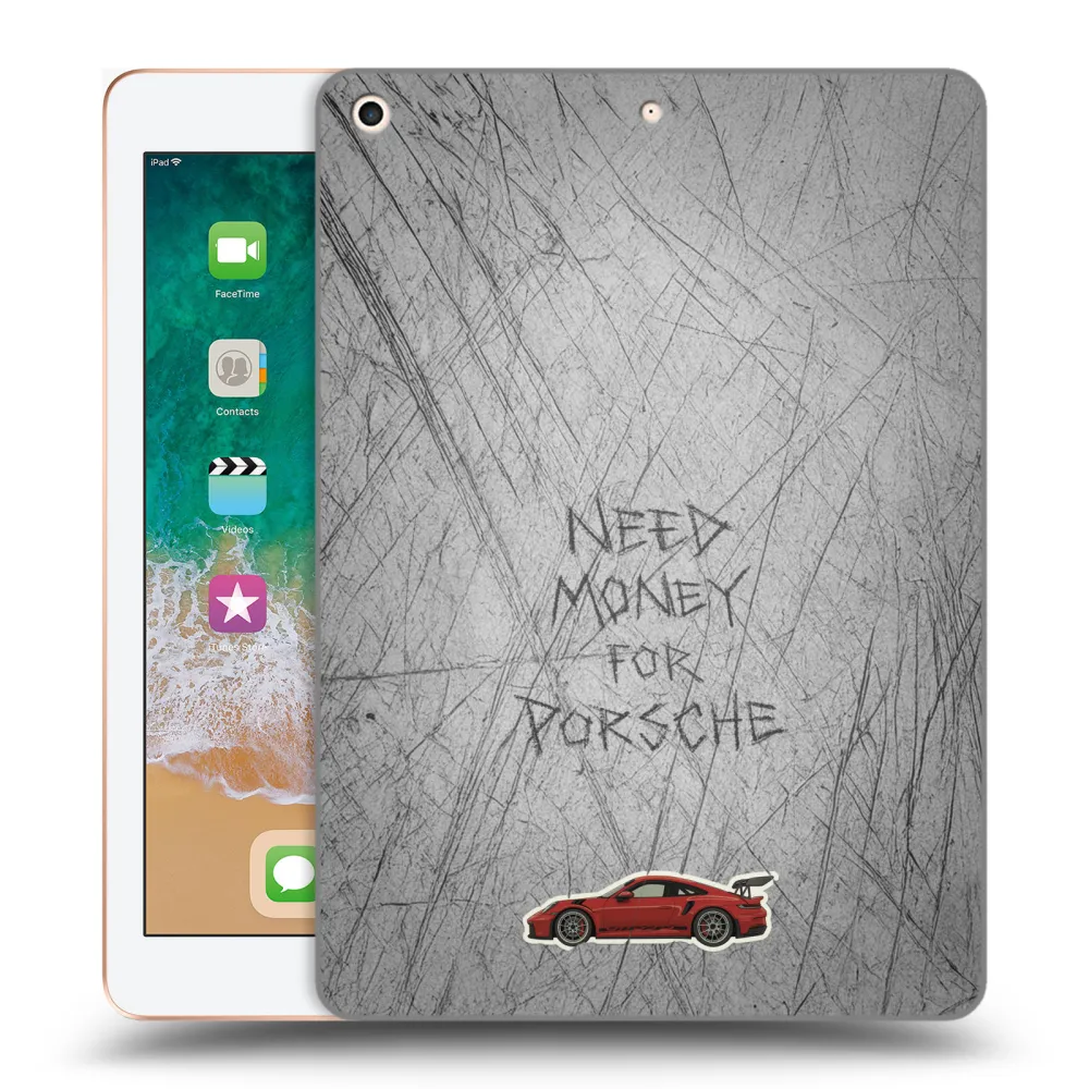Picasee silikonowe przeźroczyste etui na Apple iPad 9.7" 2018 (6. gen) - Garage Scratch