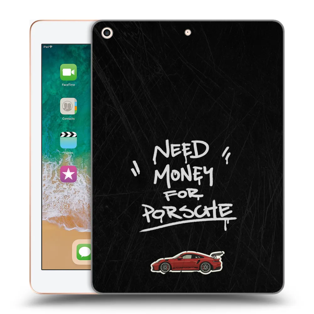 Picasee silikonowe przeźroczyste etui na Apple iPad 9.7" 2018 (6. gen) - Dark Racer