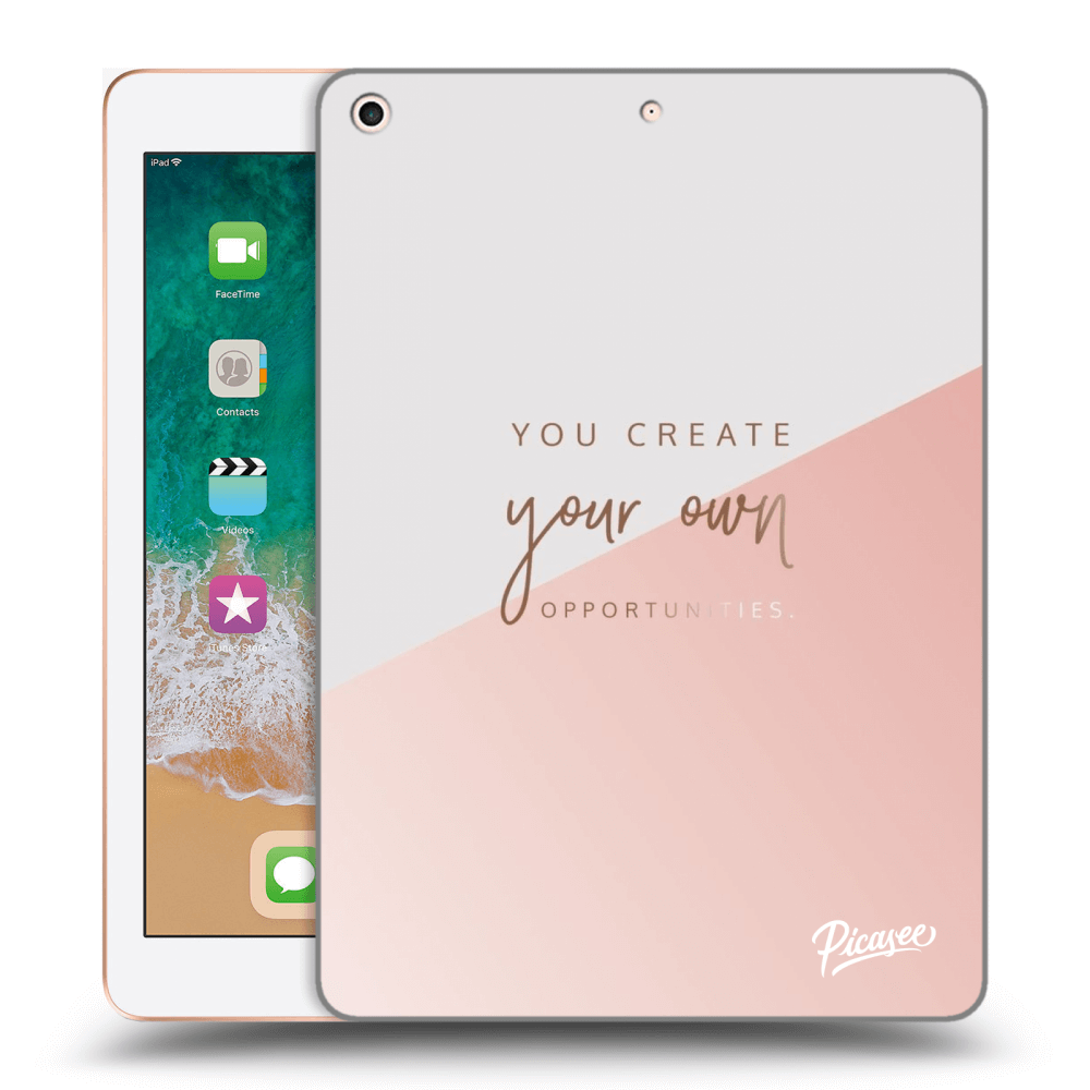 Picasee silikonowe przeźroczyste etui na Apple iPad 9.7" 2018 (6. gen) - You create your own opportunities