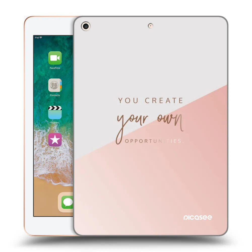 Picasee silikonowe przeźroczyste etui na Apple iPad 9.7" 2018 (6. gen) - You create your own opportunities