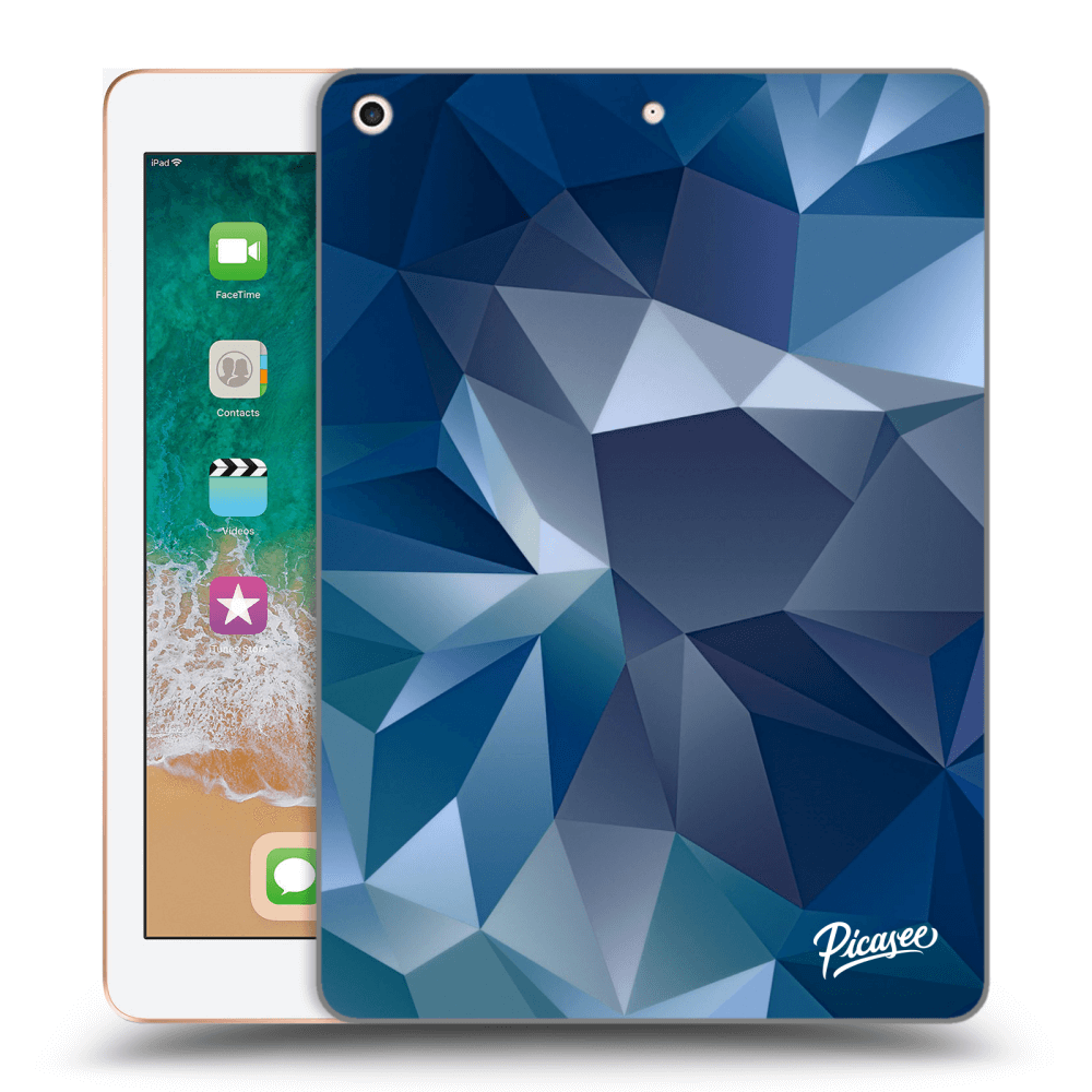Picasee silikonowe czarne etui na Apple iPad 9.7" 2018 (6. gen) - Wallpaper