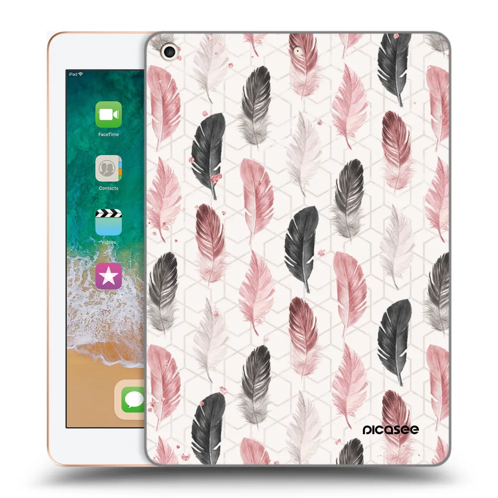 Picasee silikonowe przeźroczyste etui na Apple iPad 9.7" 2018 (6. gen) - Feder 2