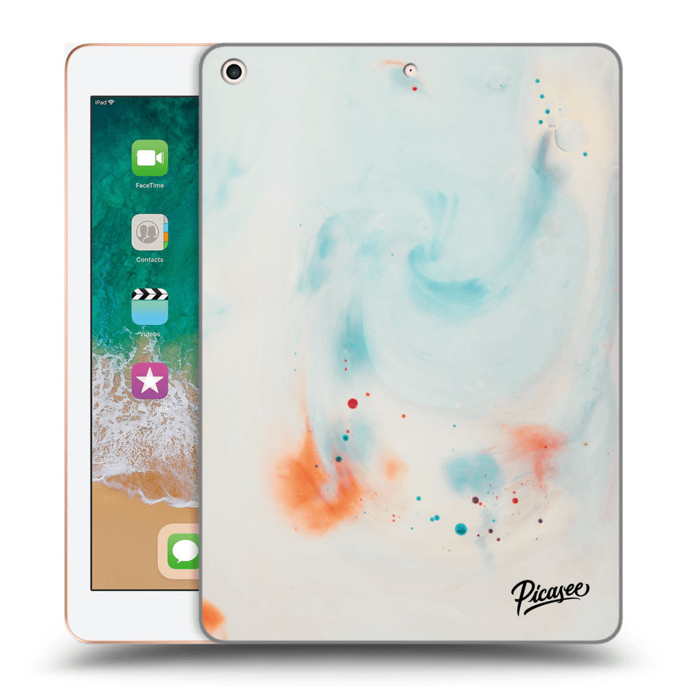 Picasee silikonowe przeźroczyste etui na Apple iPad 9.7" 2018 (6. gen) - Splash