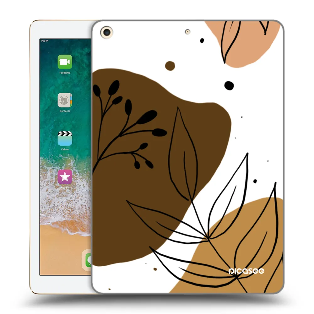 Picasee silikonowe przeźroczyste etui na Apple iPad 9.7" 2017 (5. gen) - Boho style