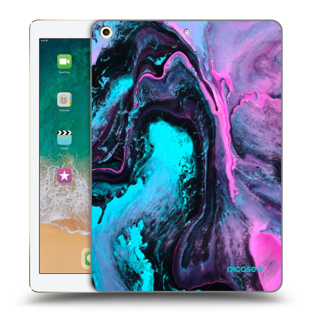 Picasee silikonowe przeźroczyste etui na Apple iPad 9.7" 2017 (5. gen) - Lean 2