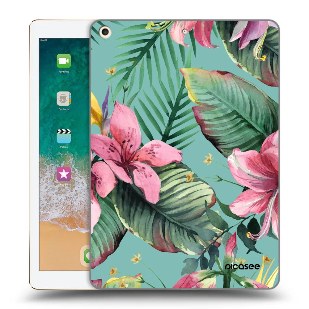 Picasee silikonowe przeźroczyste etui na Apple iPad 9.7" 2017 (5. gen) - Hawaii