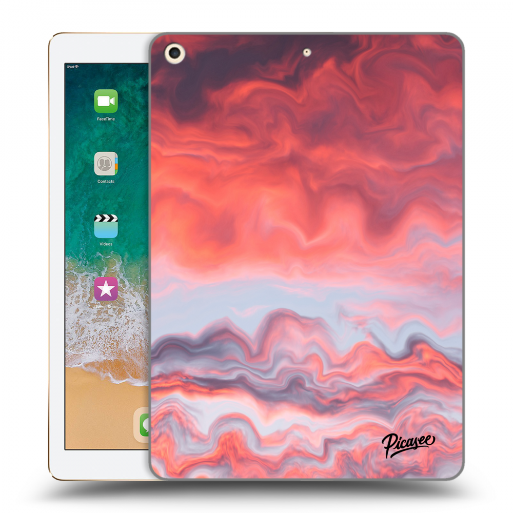 Picasee silikonowe przeźroczyste etui na Apple iPad 9.7" 2017 (5. gen) - Sunset