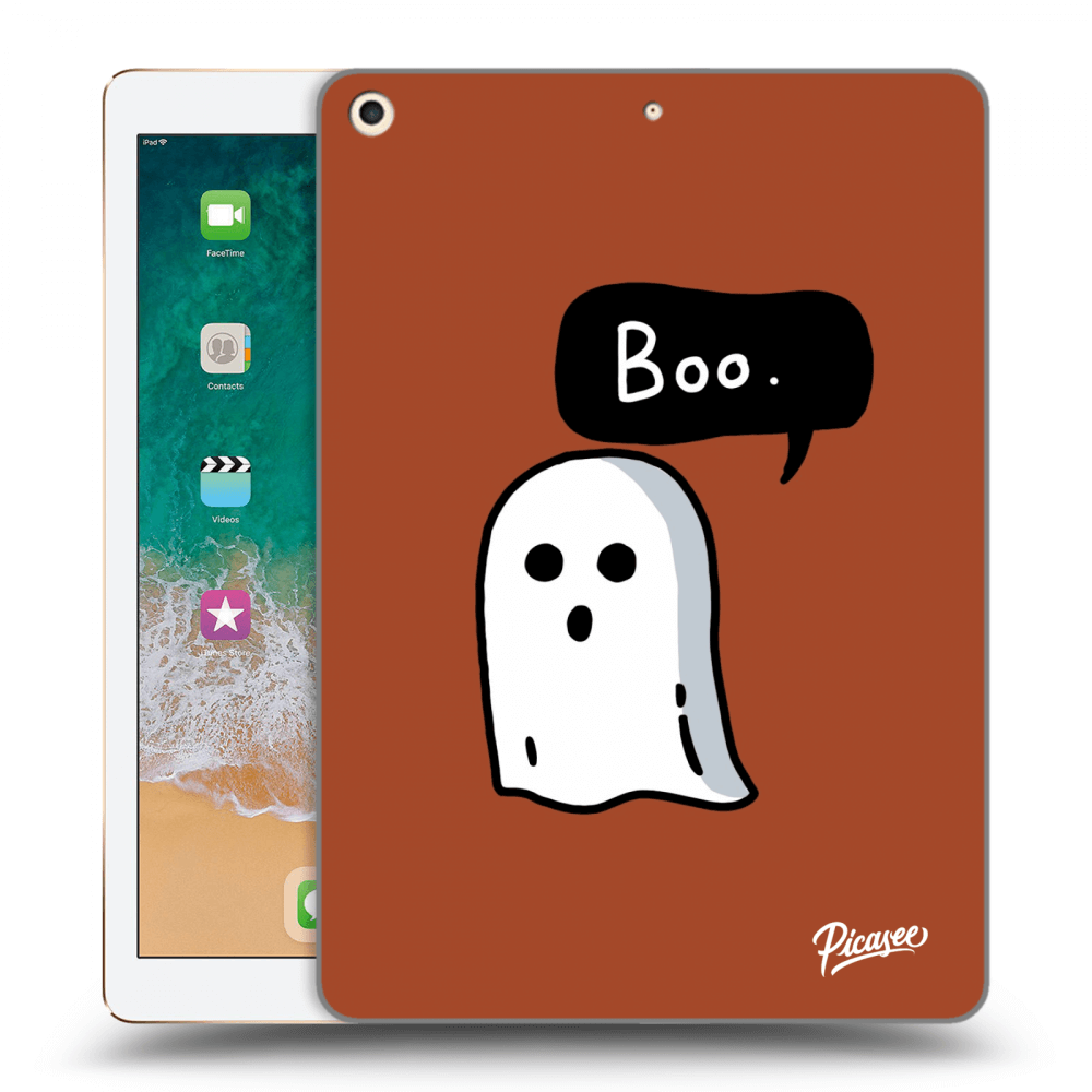 Picasee silikonowe czarne etui na Apple iPad 9.7" 2017 (5. gen) - Boo