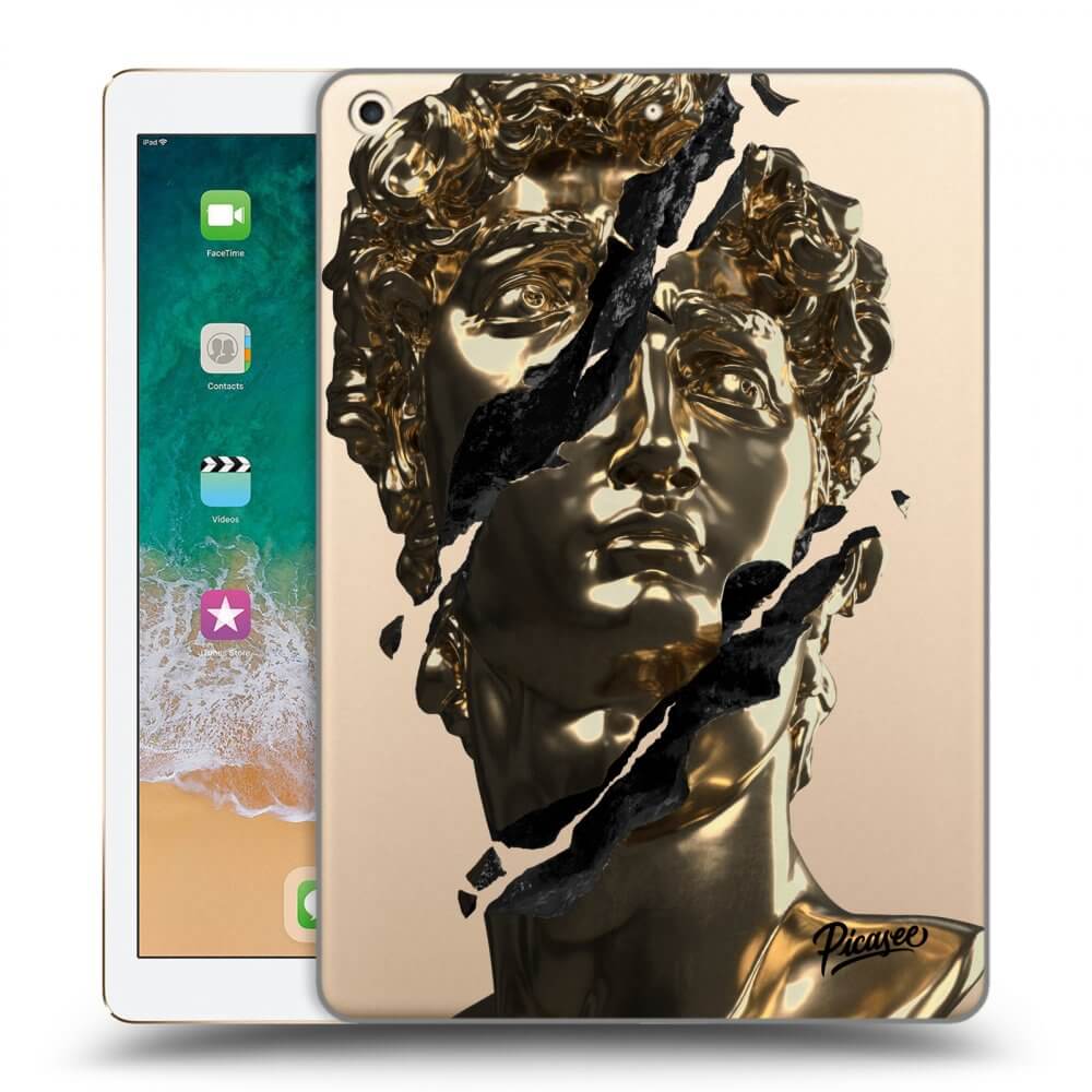 Picasee silikonowe przeźroczyste etui na Apple iPad 9.7" 2017 (5. gen) - Golder