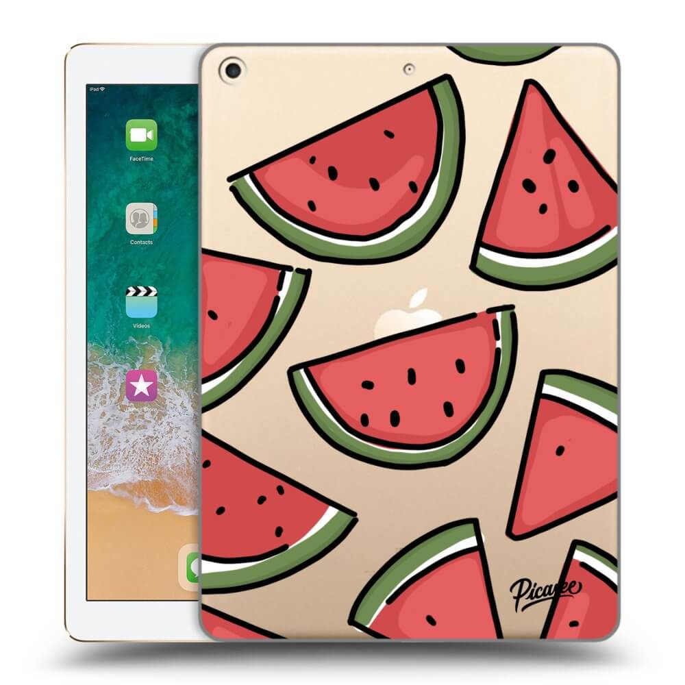 Picasee silikonowe przeźroczyste etui na Apple iPad 9.7" 2017 (5. gen) - Melone