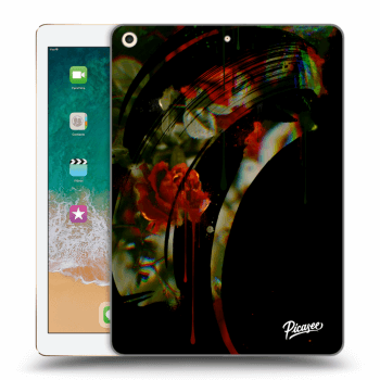 Picasee silikonowe przeźroczyste etui na Apple iPad 9.7" 2017 (5. gen) - Roses black