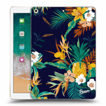 Picasee silikonowe przeźroczyste etui na Apple iPad 9.7" 2017 (5. gen) - Pineapple Color