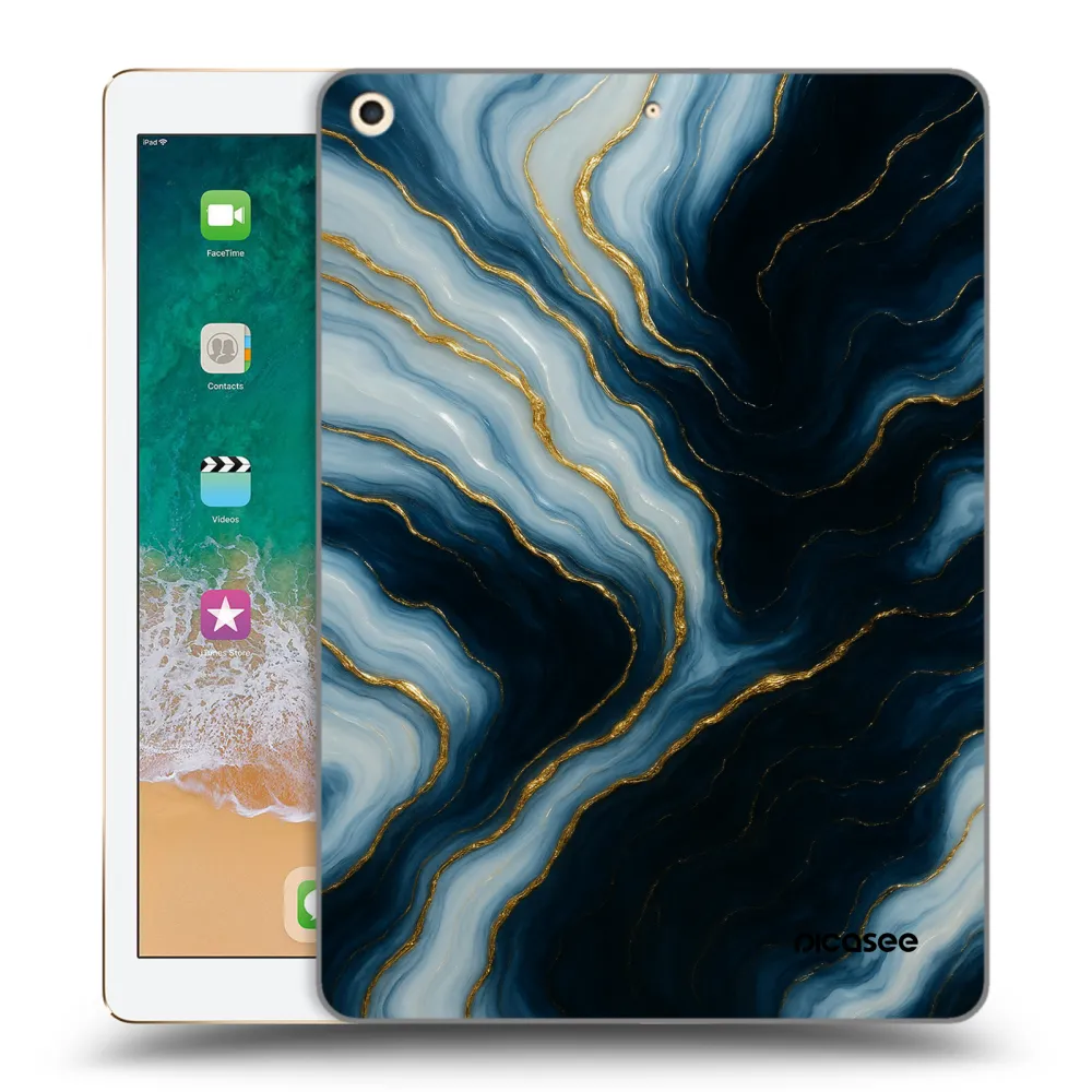 Picasee silikonowe przeźroczyste etui na Apple iPad 9.7" 2017 (5. gen) - Luna
