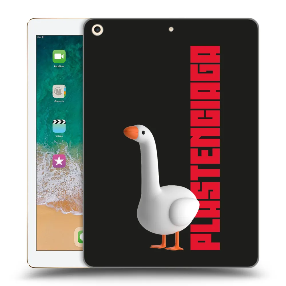 Picasee silikonowe przeźroczyste etui na Apple iPad 9.7" 2017 (5. gen) - Kiky Ricky