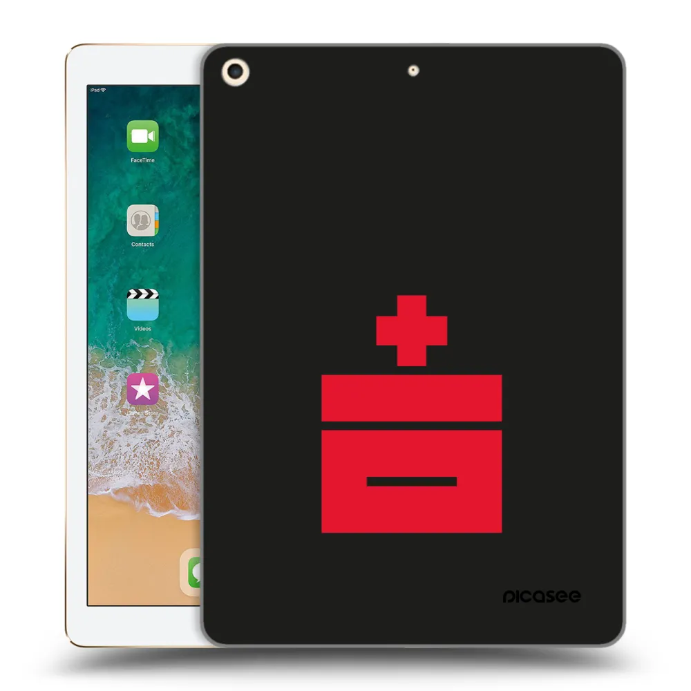 Picasee silikonowe przeźroczyste etui na Apple iPad 9.7" 2017 (5. gen) - Le Plastenciaga