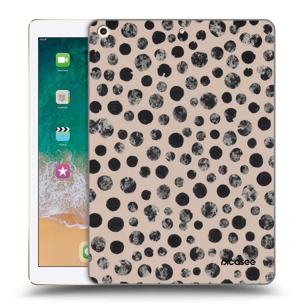 Picasee silikonowe przeźroczyste etui na Apple iPad 9.7" 2017 (5. gen) - Dots