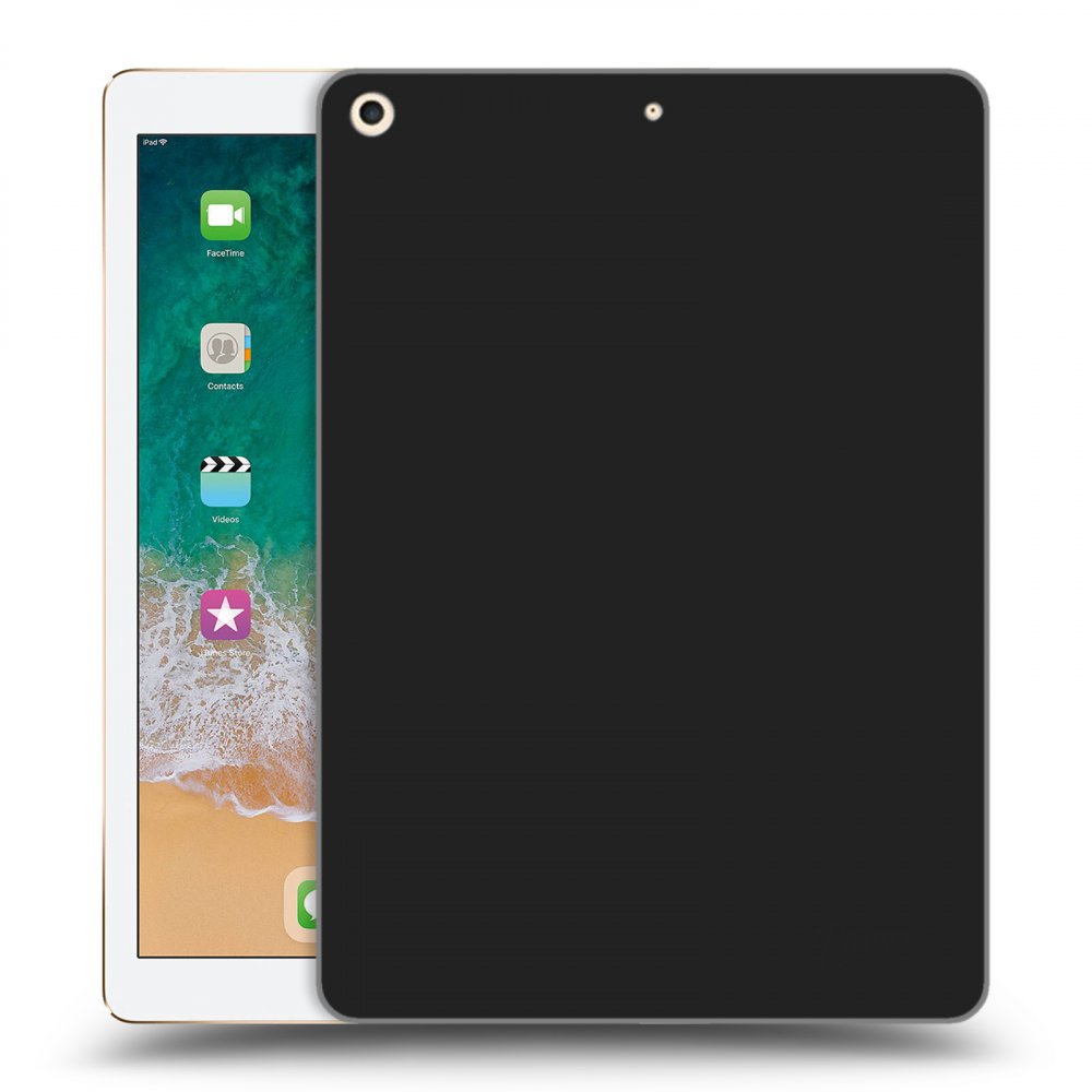 Picasee silikonowe czarne etui na Apple iPad 9.7" 2017 (5. gen) - Clear