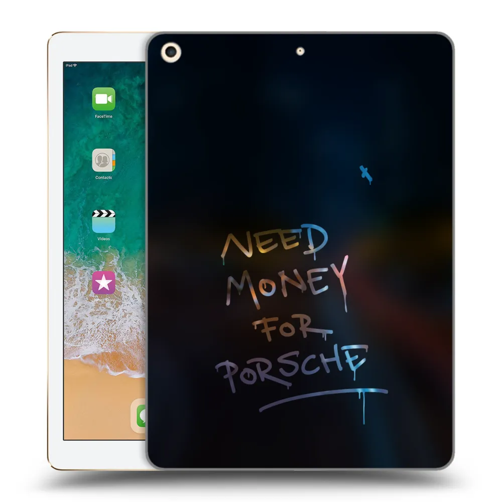 Picasee silikonowe przeźroczyste etui na Apple iPad 9.7" 2017 (5. gen) - Neon Nights