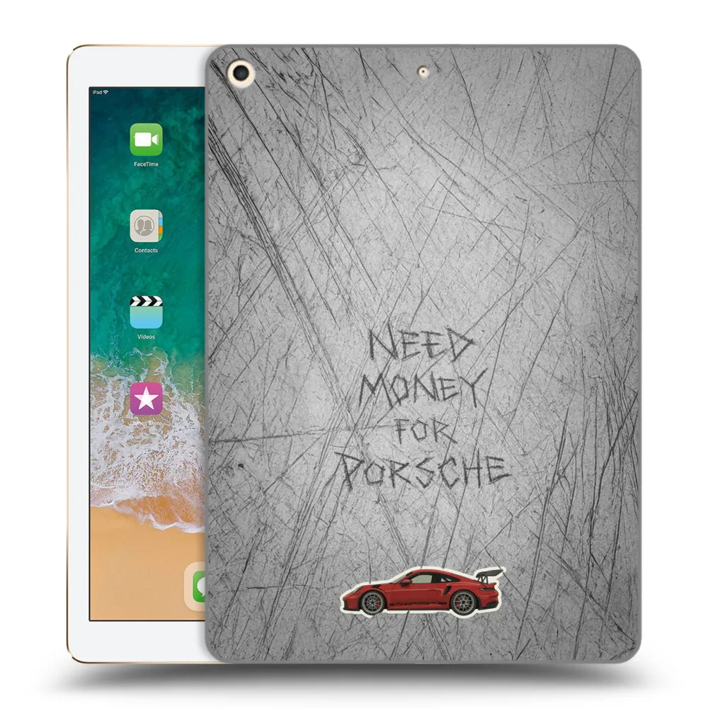 Picasee silikonowe przeźroczyste etui na Apple iPad 9.7" 2017 (5. gen) - Garage Scratch