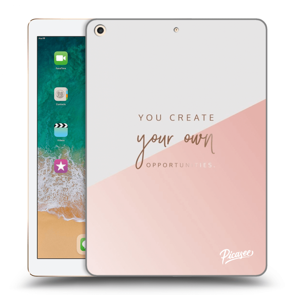 Picasee silikonowe przeźroczyste etui na Apple iPad 9.7" 2017 (5. gen) - You create your own opportunities