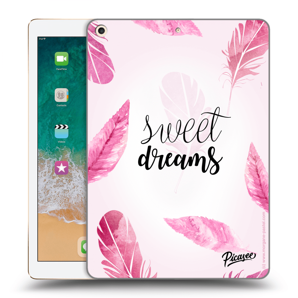Picasee silikonowe przeźroczyste etui na Apple iPad 9.7" 2017 (5. gen) - Sweet dreams